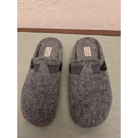 Earth Origins Jenna Grey Felted Fabric Clog Mules Womens 6.5 Cork Sole - Picture 1 of 6
